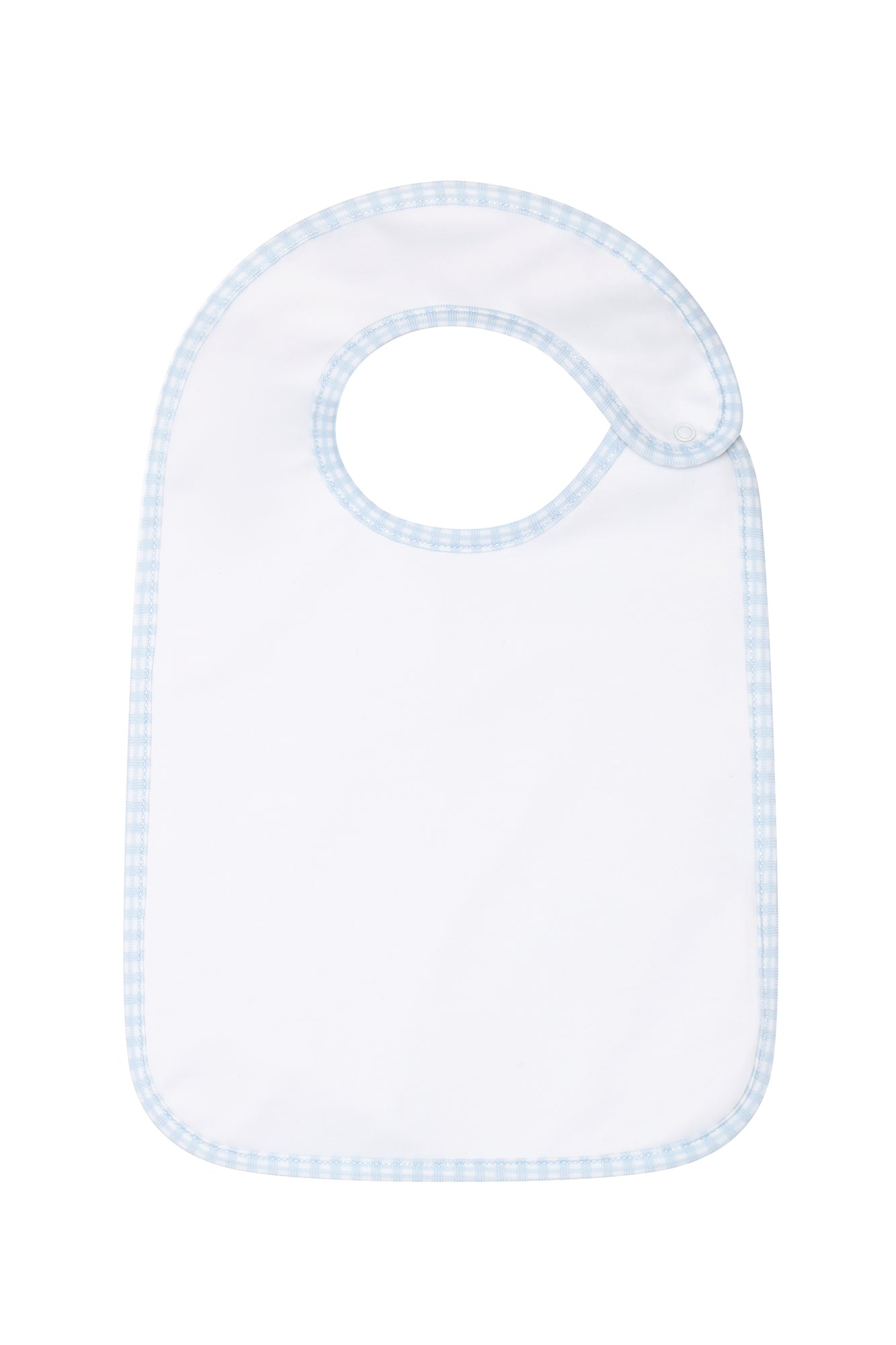 Image of Blue Gingham Feeding Bib